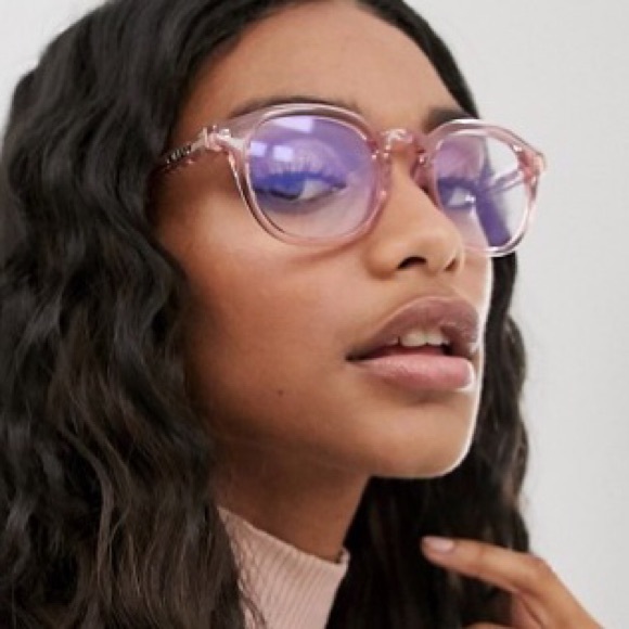 QUAY Walk On Blue Light Glasses Crystal Pink Frame Bluelight Blocking Lens NWT - Picture 6 of 8